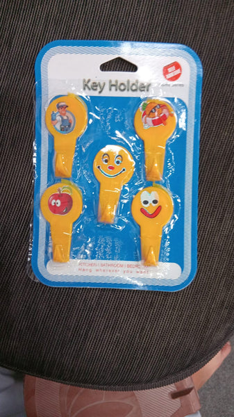 4984 5 PC ADHESIVE HOOK FOR HOLDING STUFFS, KEY AND OTHER ITEMS