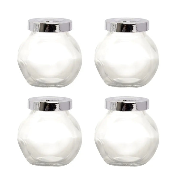 AM2510 Yera Utility Jars JB200ml Multipurpose Glass Jars Set Of 4Pcs