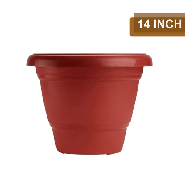 AM0810 Deep Virgin Plastic Round Planter 14 inch