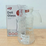 AM5975 Crystal Clear Glass Water Jug with Lid - 1.7 Ltr