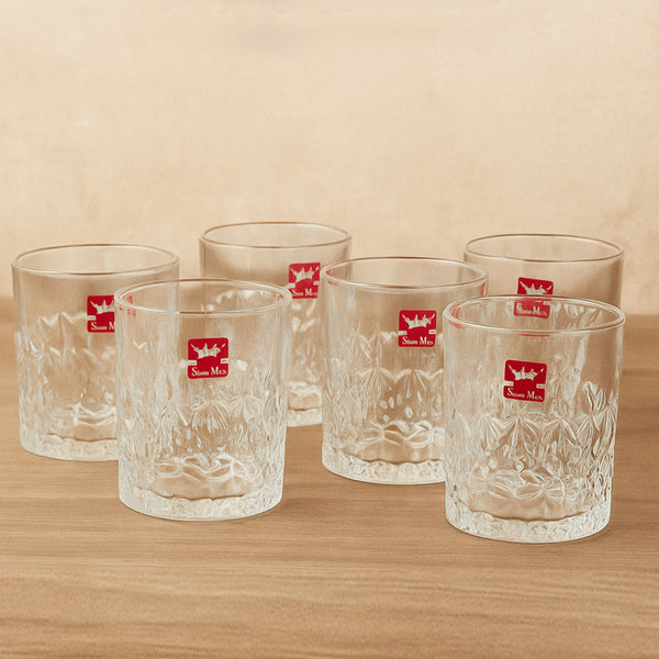 AM5958 Shine max Cristo Premium Textured Glasses - Set of 6
