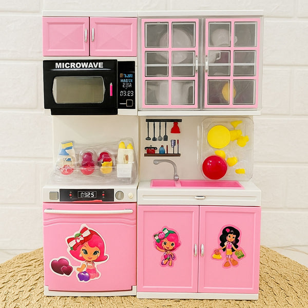 AM6024 My Home Kitchen Set, Realistic Cooking Action Toy for Kids Big Cooking Set