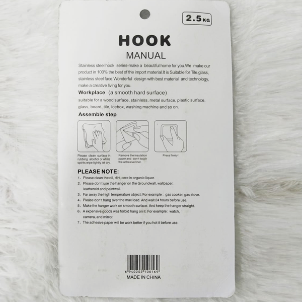AM2179 Best Stainless Steel Hook 20Pcs Steel Silver Hooks For Home Improvement