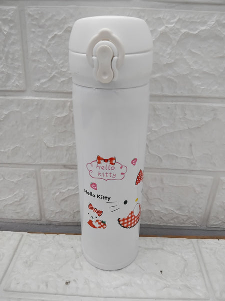 AM3740 Stainless Steel Kitty Insulated Water Bottle White 500ml 1 Pc