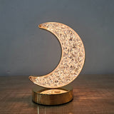 AM5942 Crystal Moon LED Table Lamp with USB Cable - Sensor 3 Color Modes