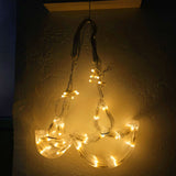 Di0065 12 Diyas Window LED Lights with Flashing Modes Decoration 6x6 (Warm)