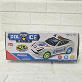 AM6043 360' Rotating Police Dancing Car with 3D Flashing Led Light