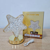 AM5941 Crystal Star LED Table Lamp with USB Cable - Sensor 3 Color Modes