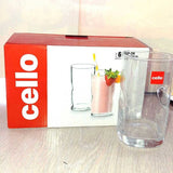 AM2599 Cello Grip On 280 ml ,Tumbler Water Glass 6 PCS Set