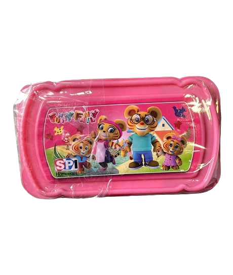 3744 Robo Kids Big Lunch Box for School Kids – Cartoon Theme Lunch Box with Spoon