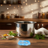 AM7581 Madhuram Signature Premium Stainless Steel Deep Container (1690 ml, 11x14x14 cm)