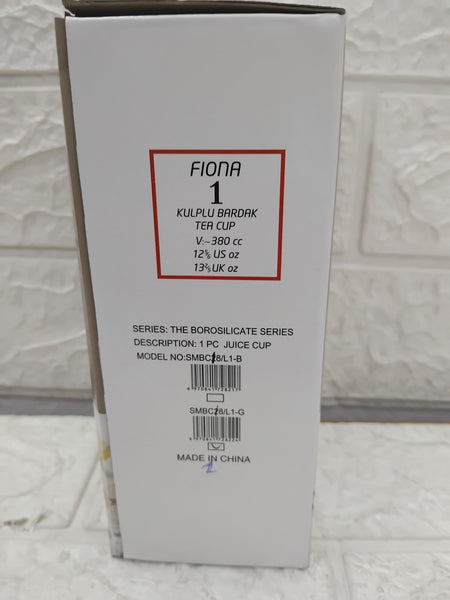 AM3720 Glass Mug Sipper Tumbler with Lid and Silicon Straw