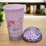 AM5349 3D Look Tumbler Cups with Lid and Light Multi-Color 1pc