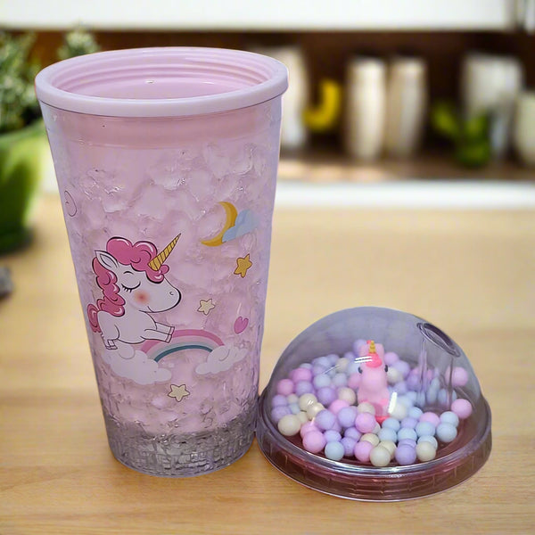 AM5349 3D Look Tumbler Cups with Lid and Light Multi-Color 1pc