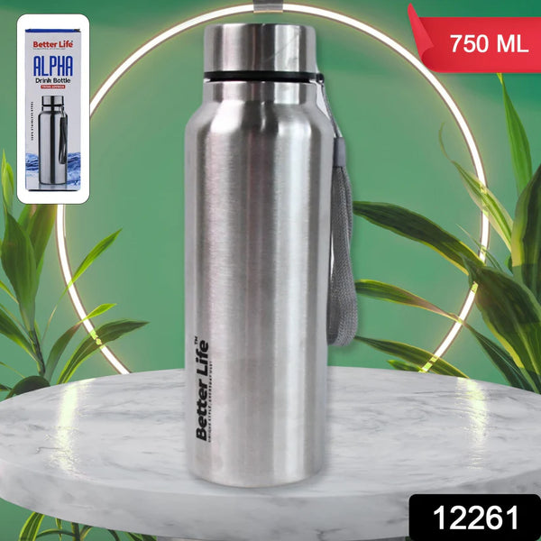 12261 Stainless Steel Double Wall Vacuum-Insulated Drink Water Bottle (750 ML)