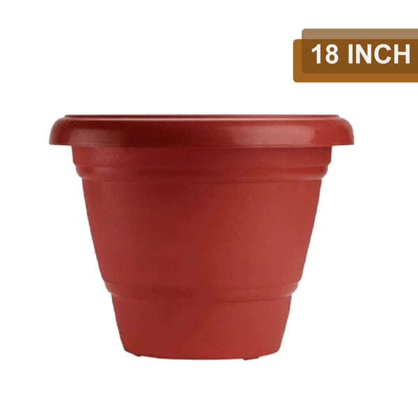 AM0812 Deep Virgin Plastic Round Planter 18 inch