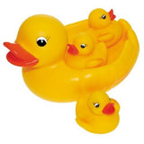 AM0305 Duck Squezze Toy Mother Duck with Three Kids Duckies Water Pool Tub Bathing Toy Set, (Duck Family 4 in 1 Toy)