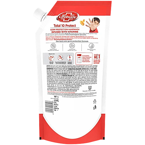 AM3663 Lifebuoy Total 10 Germ Protection Liquid Hand Wash