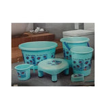 3921 SPI Plastic Bathroom Set Including Big Bucket, Mug, Stool, Dustbin, Small Bucket & Soap Dispencer