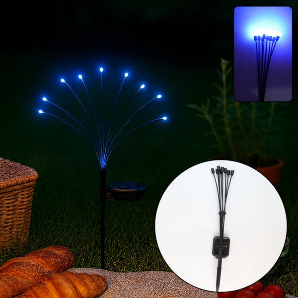 15884 Solar LED Fiber Optic Garden Light - (1 Pc / Mix LED LIght)