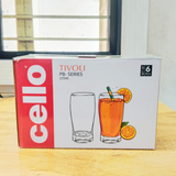 AM5697 Cello Tivoli Glass 250ml - 6 pcs set