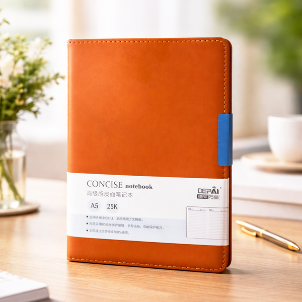 TM0123 Multicolour A5 Leather Executive Diary - Pack of 1pc