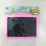 AM0013 Educational Slate For Kids | Slate 2 in 1 Write and Wipe Board with Plastic Frame for Kids | Slate for Kids 3 Years and Above | Multicolor Slate