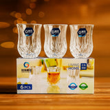 AM6278 Lang Xu Glass Set Crystal-Cut Design – 6 Pieces Each 52ml