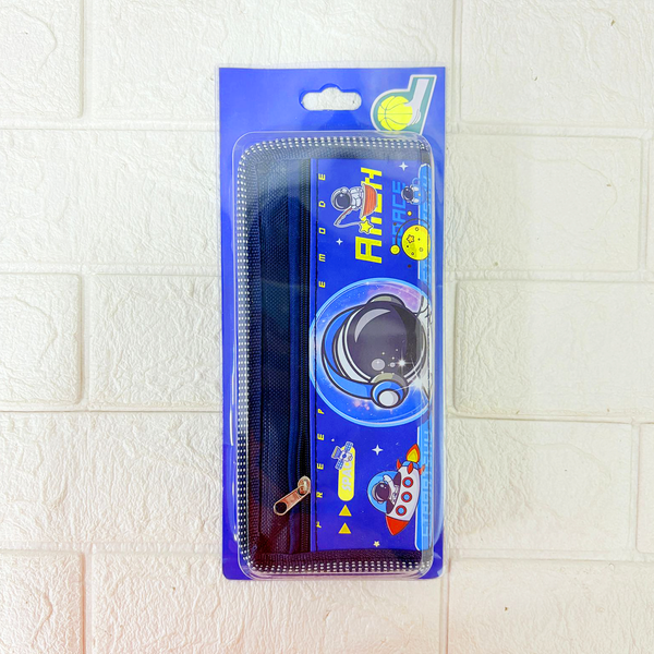 AM6369 Mix Design & Colour Pencil Pouch Regular with 2 Zip