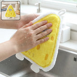 A06903 Cartoon Microfiber Hanging Hand Towel Quick Dry Kitchen Wipe Cloth (1 Pc)