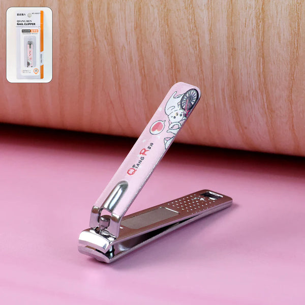 8306 Cute Nail Clipper with Nail Catcher, Nail File - Stainless Steel (1 Pc)
