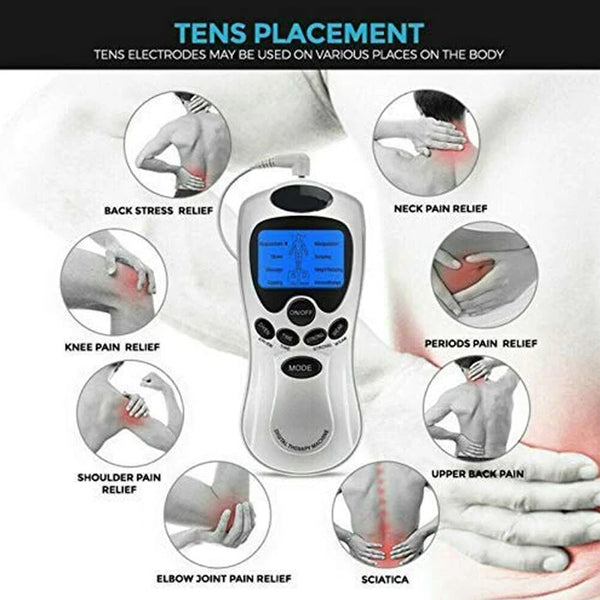 6728 ELECTRIC DIGITAL THERAPY NECK BACK ELECTRONIC PULSE FULL BODY MASSAGER THERAPY SET (ADAPTER NOT INCLUDED)