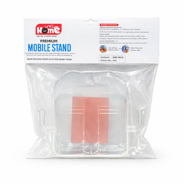 AM6775 Premium Adhesive Wall-Mounted Mobile & Remote Holder (Clear)