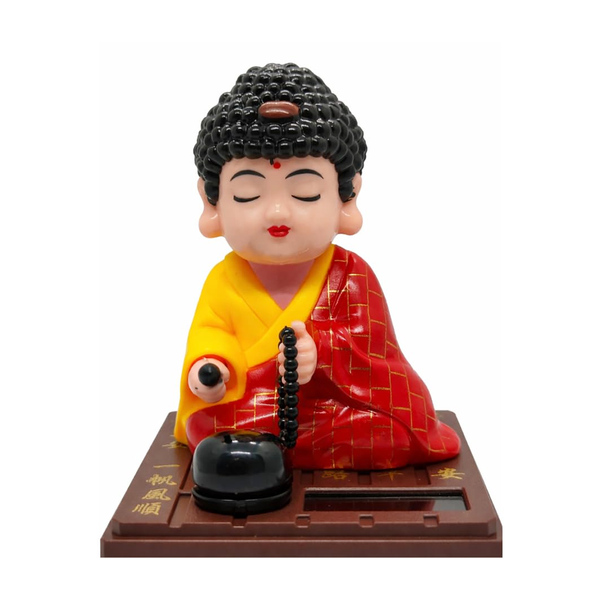 TM0194 Solar-Powered Moving Head Buddha Statue