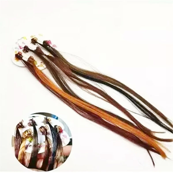 AM1122 Hair Extensions hair strings with clips -13inch-6clip