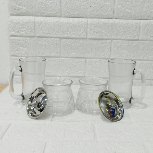Di0201 YERA Celebration Glass Party Set - 4 Piece Handi and Mug Combo