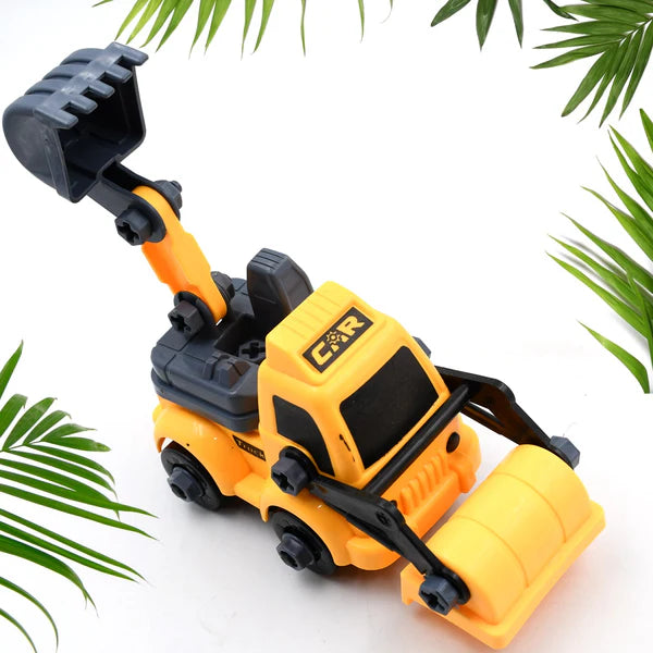 AM5276 Engineering vehicles Nut Assembly Vehicle Container Truck Toy Set (Pack of 3 Pcs)
