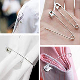 AM1036 Safety Pins Bulk for Clothes, Sewing (Silver)