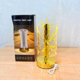 TM0025 Golden Finish 3D Illusion CREATICE LED Table Lamp with Acrylic Shade