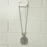 Di0045 Stylish Silver-Toned Multi-Design Pendant Necklace (Multidesign)