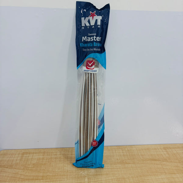 A07972 KVT Star Sweep Master Plastic Kharata Broom