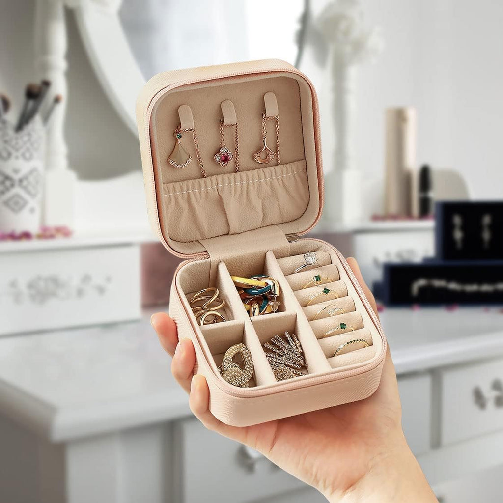 Earring Storage Box Jewelry Organizer Travel Jewelry Case Ring Holder  Portable