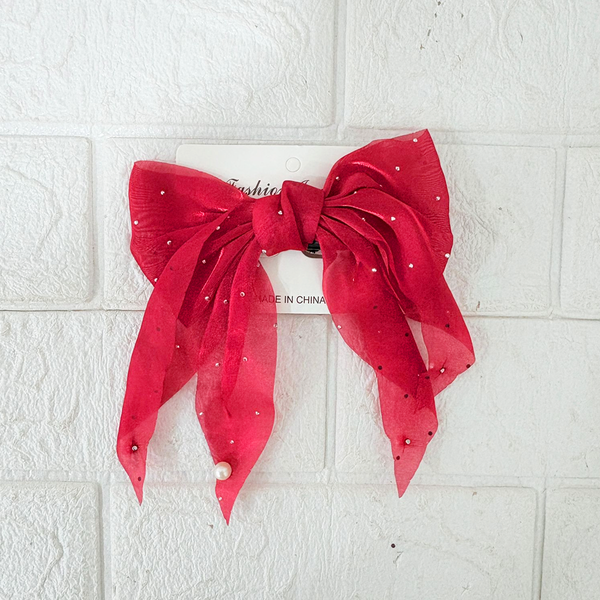 AM1215 Bow Hair Clip Multicolour for Girls Pack of One