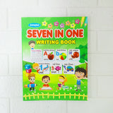 Di0112 Shubh Seven in One Writing Book - All-in-One Practice Workbook for Kids (English, Hindi, Gujarati)