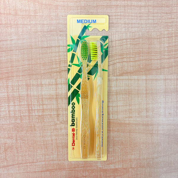TM0087 Eco-Friendly Bamboo Toothbrush (Medium Bristles) – Pack of 2