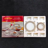 Di0208 Cello Solitaire Moon Stone Designer Crockery Snack Set – 18 Pieces
