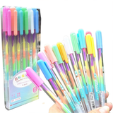 TM0161 Coloring Rainbow Colour Pen for Writing - Set Of 12 Pcs