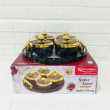 Di0166 Rishabh Super Rover Multipurpose Container Set of 4 with Tray – Stylish & Trendy Airtight Storage Jars