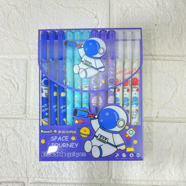 AM6306 Space Theme Erasable Gel Pens Set for Kids (Set of 12)