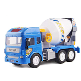 AM6431 Cement Mixer Truck Toy, Pull-Back Construction Vehicle for Kids
